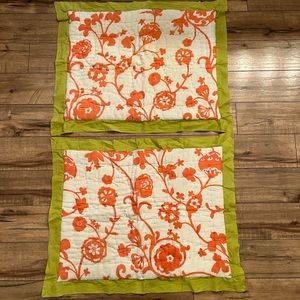 Anthropologie Standard Sham Cover, Set of 2